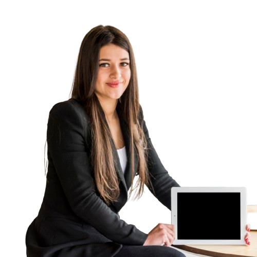 Girl researching about Certified Information Security Manager Training in Toronto